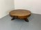 Tavolino da caffè Wabi-Sabi vintage rustico in legno di quercia, anni '30, Immagine 3