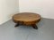 Vintage Rustic Oak Wood Wabi-Sabi Coffee Table, 1930s 3