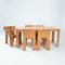 Dutch Bent Plywood Strip Set Dining Room Table Chairs by Gijs Bakker for Castelijn, 1970s, Set of 6 2