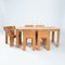 Dutch Bent Plywood Strip Set Dining Room Table Chairs by Gijs Bakker for Castelijn, 1970s, Set of 6, Image 2