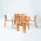 Dutch Bent Plywood Strip Set Dining Room Table Chairs by Gijs Bakker for Castelijn, 1970s, Set of 6, Image 4