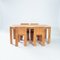 Dutch Bent Plywood Strip Set Dining Room Table Chairs by Gijs Bakker for Castelijn, 1970s, Set of 6 3
