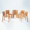 Dutch Bent Plywood Strip Set Dining Room Table Chairs by Gijs Bakker for Castelijn, 1970s, Set of 6 5