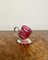 Antique Edwardian Cranberry Glass Candleholder, 1900, Image 7