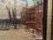 F Knot, Dutch Canal Scene, Oil Painting, Framed 11