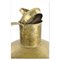 Goldene Vintage Vase aus Messing 3