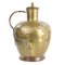 Goldene Vintage Vase aus Messing 1