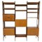 Modernes italienisches Mid-Century Wandregal aus Holz, 1960er 1