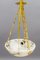 French White and Black Veined Alabaster Pendant Light, 1920s, Image 20