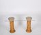 Rattan Leaf Pedestals for Console Table attributed to Vivai Del Sud, Italy, 1970s, Set of 2 13