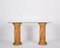 Pedestales de hojas de ratán para consola atribuidos a Vivai Del Sud, Italia, años 70. Juego de 2, Imagen 6
