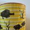 Italian Art Deco Cylinder Yellow and Black Ceramic Vase, Image 4