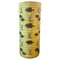 Italian Art Deco Cylinder Yellow and Black Ceramic Vase 2