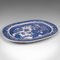Antiker englischer Keramik Teller mit Weidenmuster 2