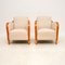 Swedish Art Deco Satin Birch Armchairs, 1930, Set of 2 2