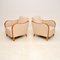 Swedish Art Deco Satin Birch Armchairs, 1930, Set of 2 3