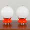 Italian Space Age Table Lamps in Murano Glass by Carlo Nason for Mazzega, 1970s, Set of 2 1