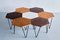 Modular Hexagonal Coffee Tables by Gio Ponti for Isa Bergamo, Italy, 1950s, Set of 7 1