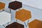 Modular Hexagonal Coffee Tables by Gio Ponti for Isa Bergamo, Italy, 1950s, Set of 7 6
