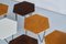 Tables Basses Hexagonales Modulables par Gio Ponti pour Isa Bergamo, Italie, 1950s, Set de 7 6