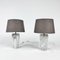 Italian Marble Table Lamps, 1980s, Set of 2 1