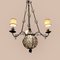 Wrought Iron and Murano Glass Chandelier, 1940s 6