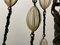 Wrought Iron and Murano Glass Chandelier, 1940s 4