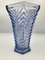 Vintage Art Deco Vase in Blau, 1920er 1