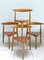 Sedie da pranzo Heart Fh4103 di Hans J Wegner per Fritz Hansen, Danimarca, anni '60, set di 4, Immagine 2