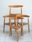 Sedie da pranzo Heart Fh4103 di Hans J Wegner per Fritz Hansen, Danimarca, anni '60, set di 4, Immagine 8