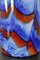 Vaso postmoderno in vetro di Murano rosso, bianco e blu attribuito a Carlo Moretti, Italia, anni '70, Immagine 10