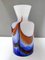 Postmodern Red, White and Blue Murano Glass Vase attributed to Carlo Moretti, Italy, 1970s, Image 6