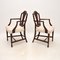 Antique Georgian Style Carver Armchairs, 1900, Set of 2 3