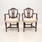 Antique Georgian Style Carver Armchairs, 1900, Set of 2, Image 2