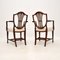 Antique Georgian Style Carver Armchairs, 1900, Set of 2 4