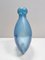 Bouteille Postmoderne Ronde en Verre de Murano Bleu Clair par Alfredo Barbini, Italie, 1980s 7