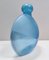 Postmodern Round Light Blue Murano Glass Bottle by Alfredo Barbini, Italy, 1980s, Image 6