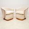 Art Deco Armchairs and Sofa in Walnut, 1920, Set of 3 10