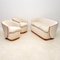 Art Deco Armchairs and Sofa in Walnut, 1920, Set of 3, Image 1