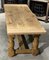 French Farmhouse Dining Table with Drawer in Bleached Oak, 1920 21