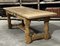French Farmhouse Dining Table with Drawer in Bleached Oak, 1920 22