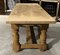French Farmhouse Dining Table with Drawer in Bleached Oak, 1920, Image 17