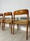 Vintage Danish Teak and Papercord Dining Chairs by Niels O. Møller for Jl Møller, 1950s, Set of 6 14