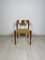 Vintage Danish Teak and Papercord Dining Chairs by Niels O. Møller for Jl Møller, 1950s, Set of 6, Image 5