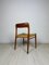 Vintage Danish Teak and Papercord Dining Chairs by Niels O. Møller for Jl Møller, 1950s, Set of 6, Image 4