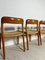 Vintage Danish Teak and Papercord Dining Chairs by Niels O. Møller for Jl Møller, 1950s, Set of 6 12