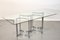 Chrome & Glass Dining Table attributed to Richard Young for Merrow, 1960s 1