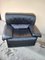 Black Leather Armchairs, Set of 2 2