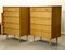 Mid-Century Modern Beehive Tallboy Chest of Drawers from Avalon Yatton, 1960s, Set of 2, Image 1