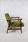 Fauteuil Vintage Vert en Velours, 1970s 3